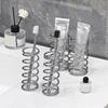 Stainless Steel Spring Shaped Toothbrush Holder Silver Toothbrush Toothpaste Organizer  Desktop