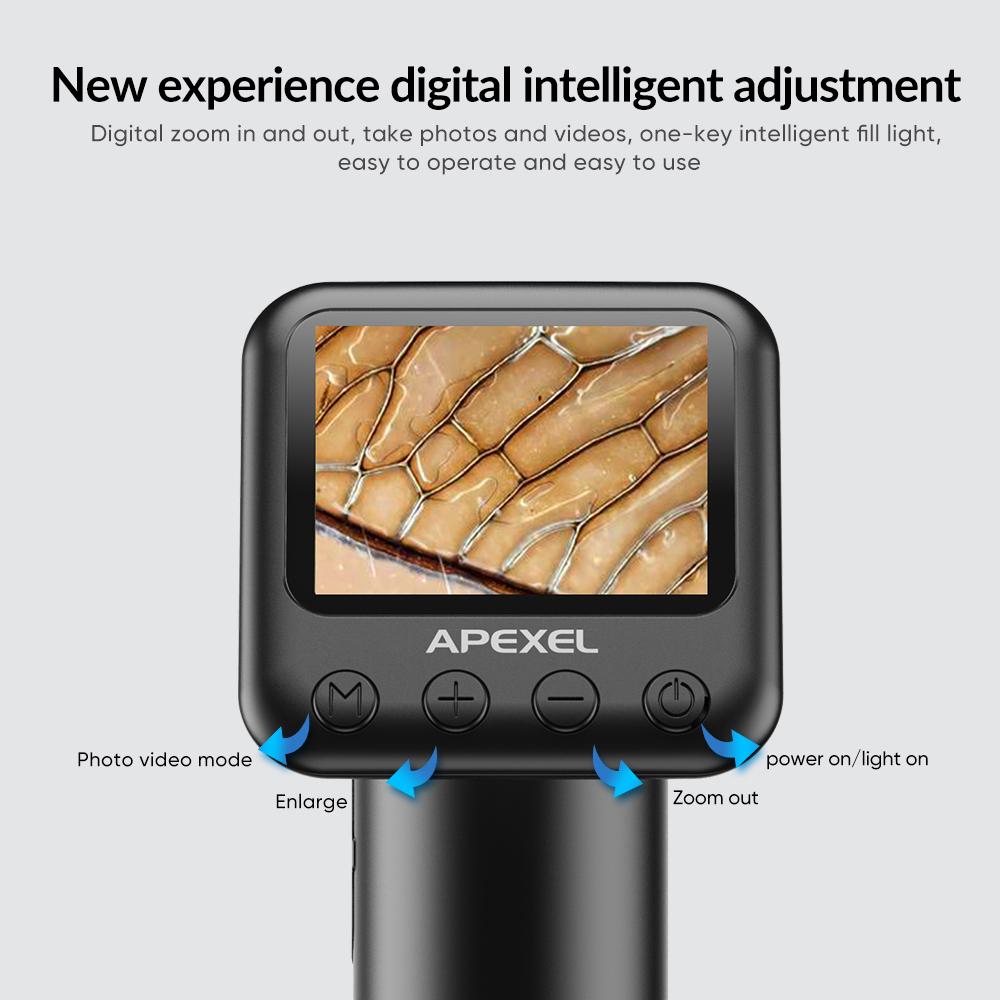 2 Megapixel Portable Handheld Digital Microscope 12-24X Magnification Indoor Outdoor Microscope