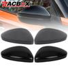 Left Right Door Wing Mirror Cover Cap For Peugeot 308 MK2 2013 2014 2015 2016 2017 2018     Primed /Glossy Black