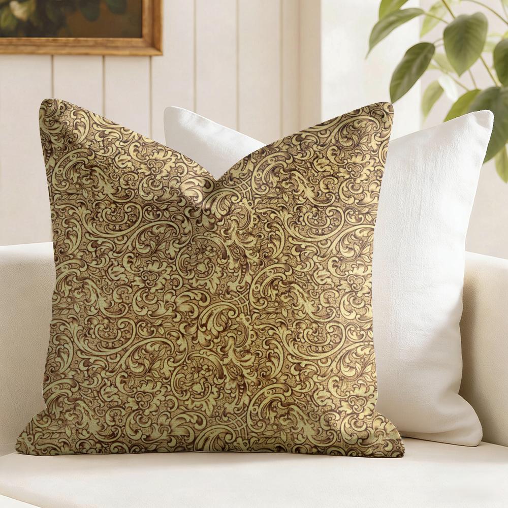 Funda de Cojín con Estampado Estilo Lavado Vintage Funda de Almohada de Lino Natural Funda de Cojín con Estampado a Doble Cara Para Sofá Decoración del Hogar
