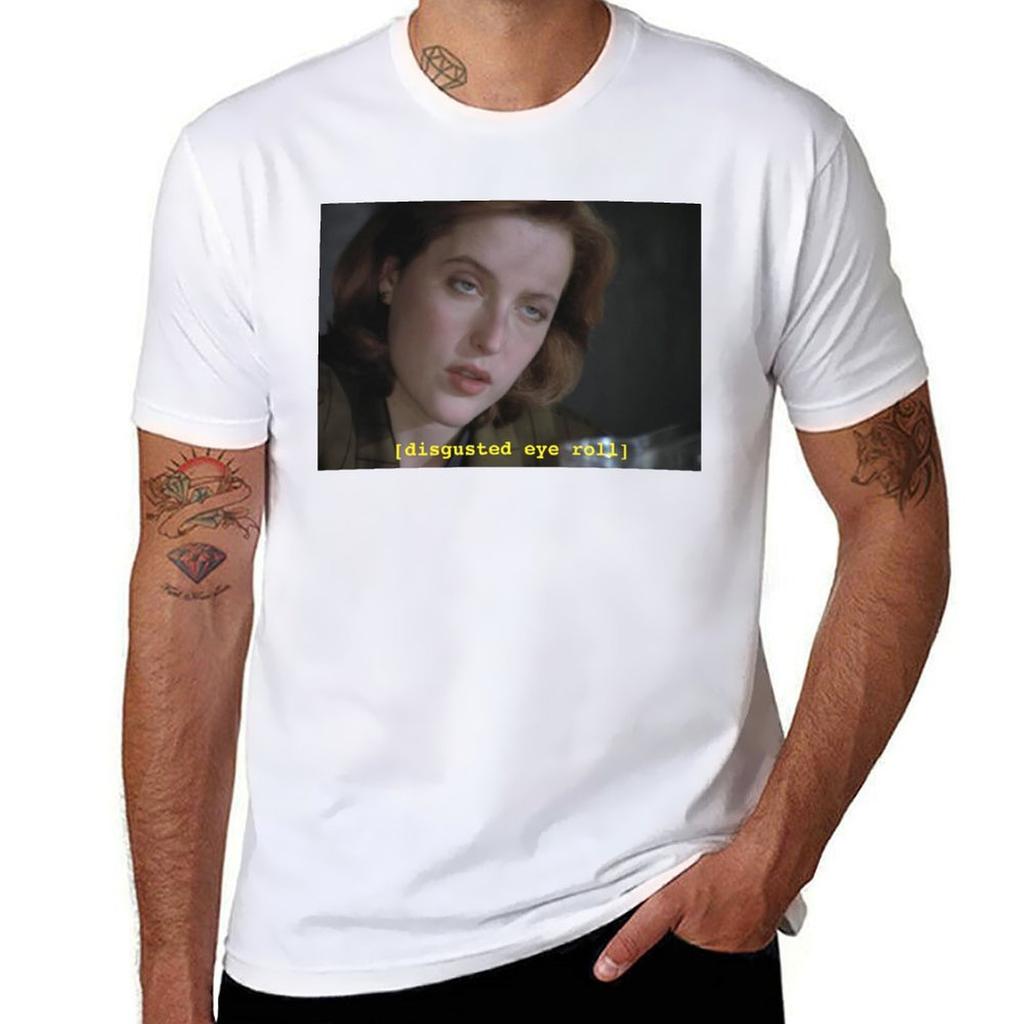 Dana Scully Eye Roll // X-files T-Shirt Short Sleeve Tee Sweat Heavyweights T Shirts for Men Pack