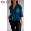 Womens Business Shirt With Pocket And Noniron Polyester For Office Wear