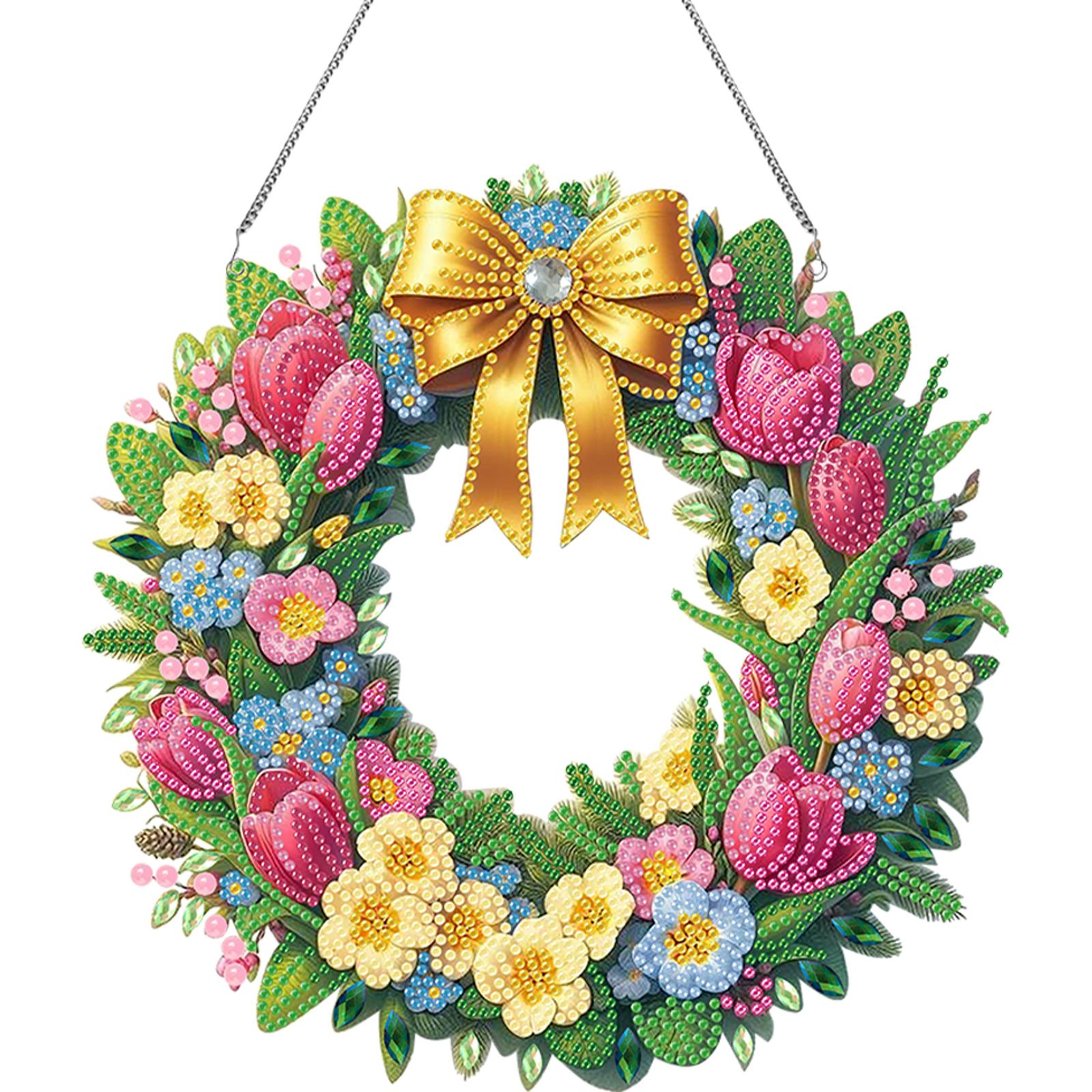 

Acrylic 2D Flat DIY Special Shape Rhinestone Diamond Art Window Pendants Diamond Painting Set Window Hanging Art for Home Decor