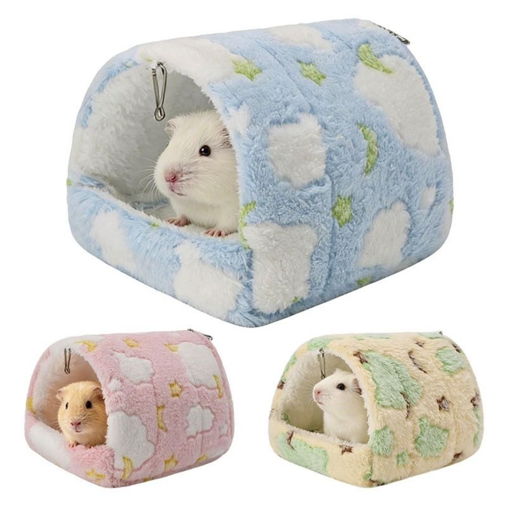 Hanging Hamster Hammock Warm Cotton Small Pet Sleeping Bed New Stuffed Bird Hut for Winter
