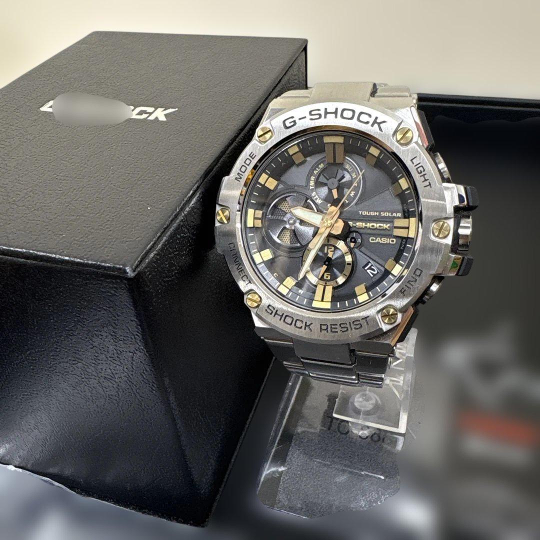 

[USED] Working G-SHOCK G-STEEL GST-B100 Black Dial with Box, 3 Links