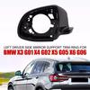 For BMW X3 X4 X5 X6 X7 G01 G02 G04 G05 G07 2018      Car Rearview Side Mirror Frame Cover Case Shell ABS