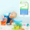 Portable Outdoor Beach Mesh Bag Children Sand Away Foldable Kids Beach Toys Clothes Bags Toy Storage Sundries Organiser Bag