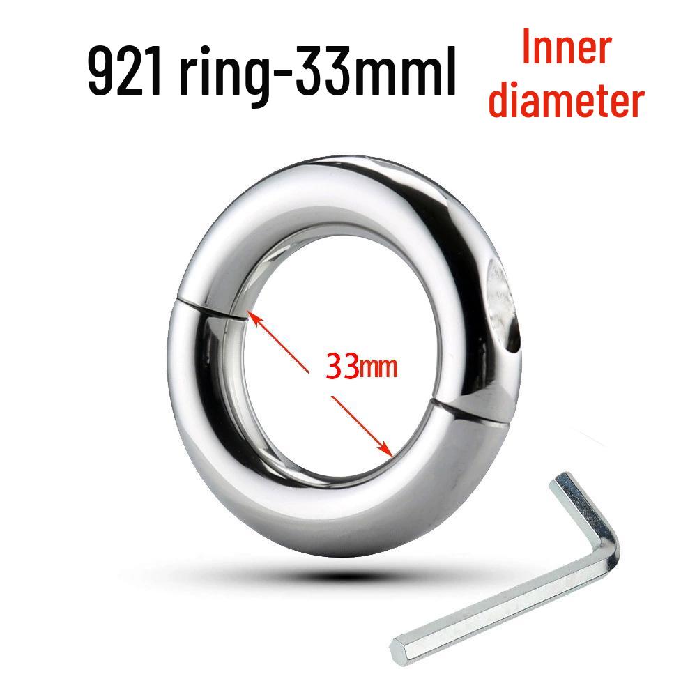 Adjustable Metal Weighted Cock Ring - Men's Erotic Exercise Restraint Accessory