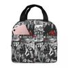 Maneskin Band Rock Musical Insulated Lunch Bag for Women Office Cooler Thermal Food Box Tote Portable Lunch Boxes Container