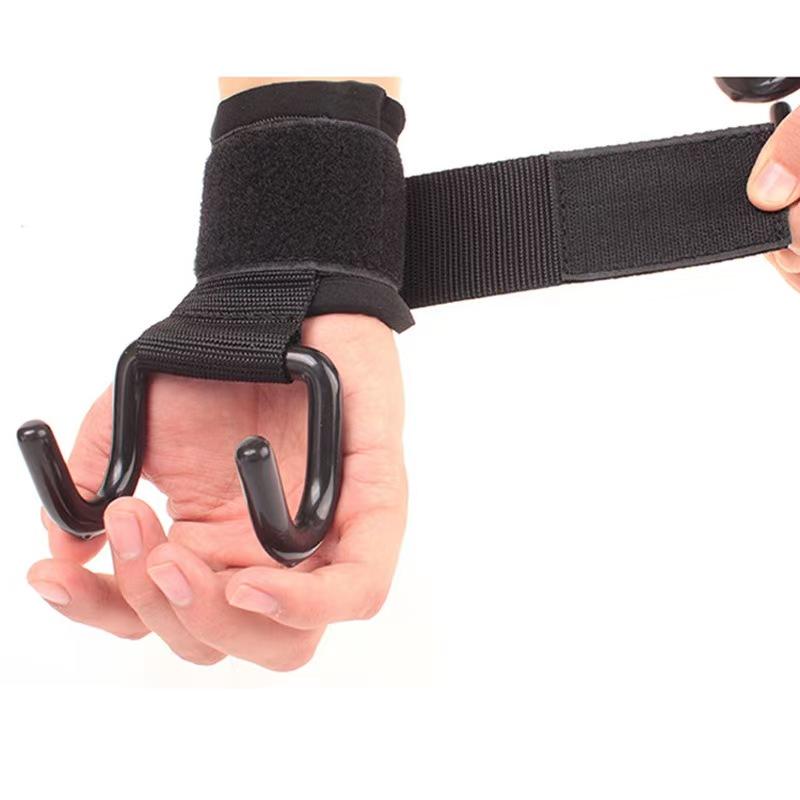 Neoprene Weight Lifting Hooks Heavy Duty Power Lifting Grips Padded Gloves Wrist Straps Unisex Wrist Guard Strap