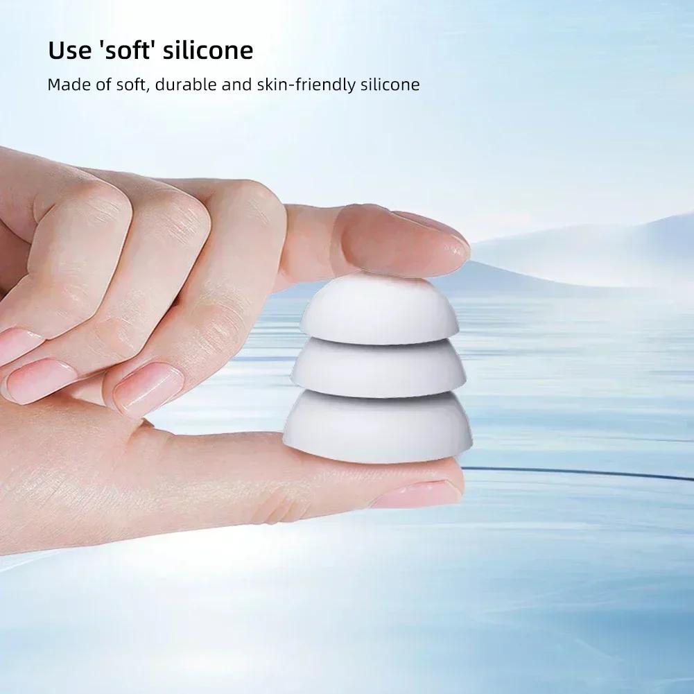 Anti Noise Silicone Earplugs Waterproof Swimming Ear Plugs For Sleeping Diving Surf Soft Comfort Natation Swimming Ear Protector