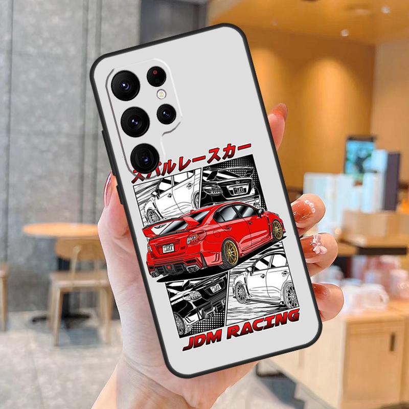 Sports Car JDM Drift Phone Case For Samsung Galaxy S25 S24 S23 S22 S21 S20 Ultra S9 S10 Plus S25 FE Back Cover