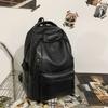 Schultasche: Neues Echtleder für Damen und Herren, Narbenleder vom Rind, Rucksack mit großem Fassungsvermögen, modische europäische und amerikanische Vintage-Umhängetasche