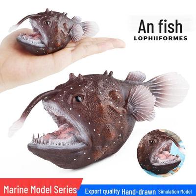 Meeresbewohner-Spielzeug für Kinder: Tiefsee-Anglerfisch Laternenfisch Lernmodell