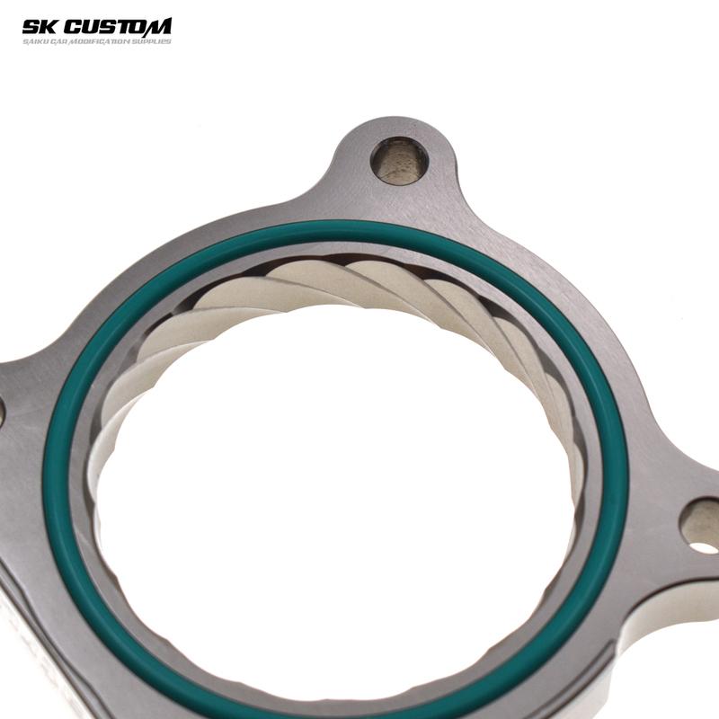 For Toyota Prado 2.7L Land Cruiser2700 2TR Engine Throttle Body Spacer Forged Al Alloy Throttle Vortex Intake Gasket Accessories