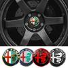 4pcs 56mm Car Wheel Center Hub Cap Stickers For 4C 159 Spider Giulietta Giulia Mito GT Tonale Car Styling Accessories