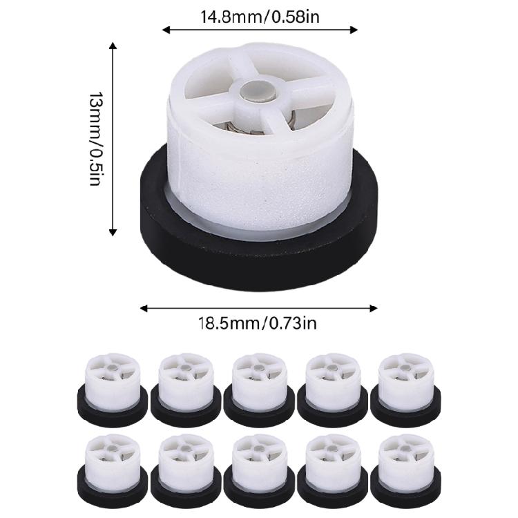 10Pcs Spring NonReturn Valves Spool Inner Plug Spool Plastic Check Valves Water Treatments NonReturn Valves Easy To Use