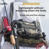 Adjustable Waist Pack for Fishing Waterproof Tackle Bag with Rod Holders - Splash Proof Lure Organizer Crossbody Storage -30°C Cold Proof