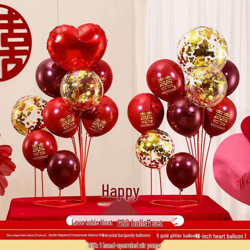 Wedding Balloon Pillar and Aisle Décor Set for Engagements and New Home Celebrations.