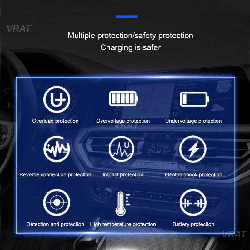 Inverters Car Charger 12/24V To 110/220V PD Type-C QC3.0 USB Socket Car Charging Adapter Car Power Converter Car Accessories