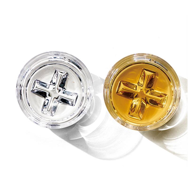 Super Clear Icy Feeling Cross Whiskey Glass Christian Church Wedding Party Wine Tasting Glasses Stackable Short Rocks Beer Mug