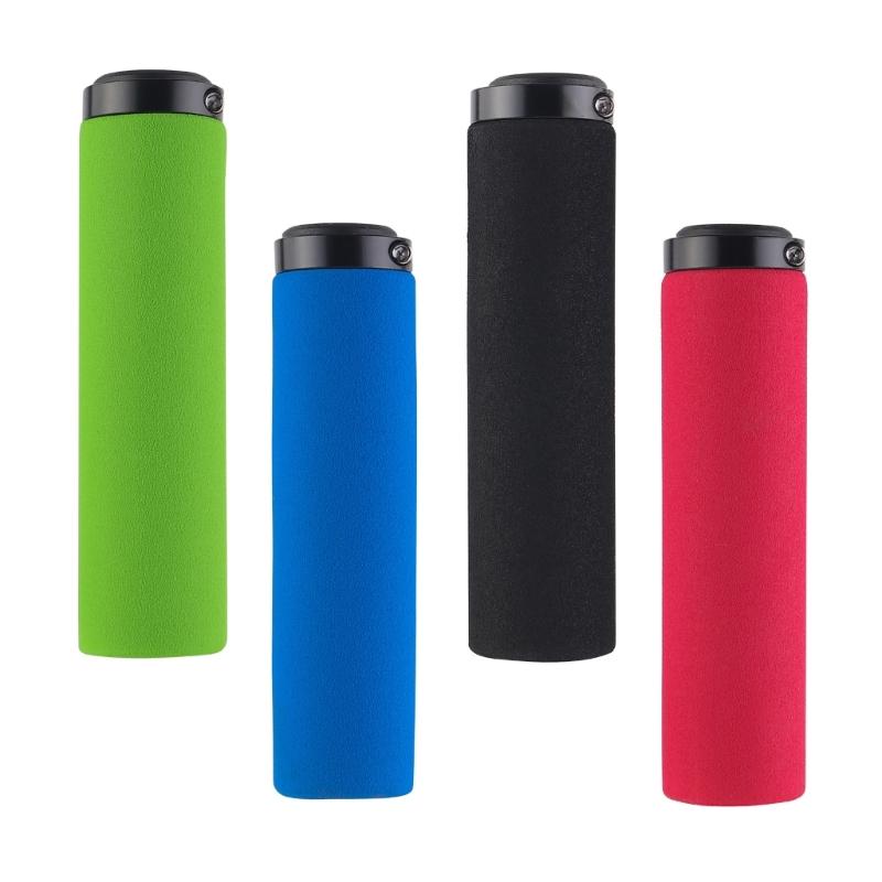 1Pair Foam Bicycles Handlebars Grips Soft Shock Absorption Handle Bar Cover for Stability And Control Easy To Install