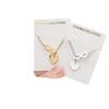 Korean Style Geometric Heart Pendant Necklace - Minimalist Personality Chain