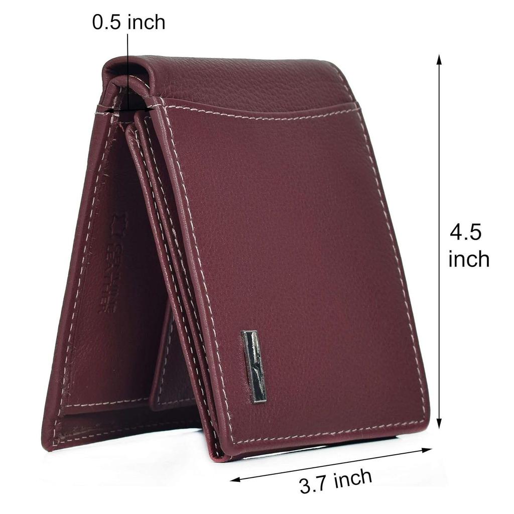 Oliver Brown Leather Wallet for Men with Box