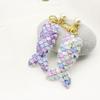 Cute Pearl Mermaid Tail Sequin Keychain