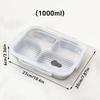 Scatola Pranzo Bento in Acciaio Inossidabile 304 a 4/5 Scomparti Contenitore Ermetico per Frutta Insalata Cibo per Bambini Studenti Piatto da Cena Resistente con Coperchio