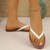 Summer clip flat bottom non casual soft bottom comfortable slippers