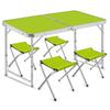 Portable Aluminum Alloy Folding Table and Chairs for Outdoor Camping, Night Market, and Leisure Activities