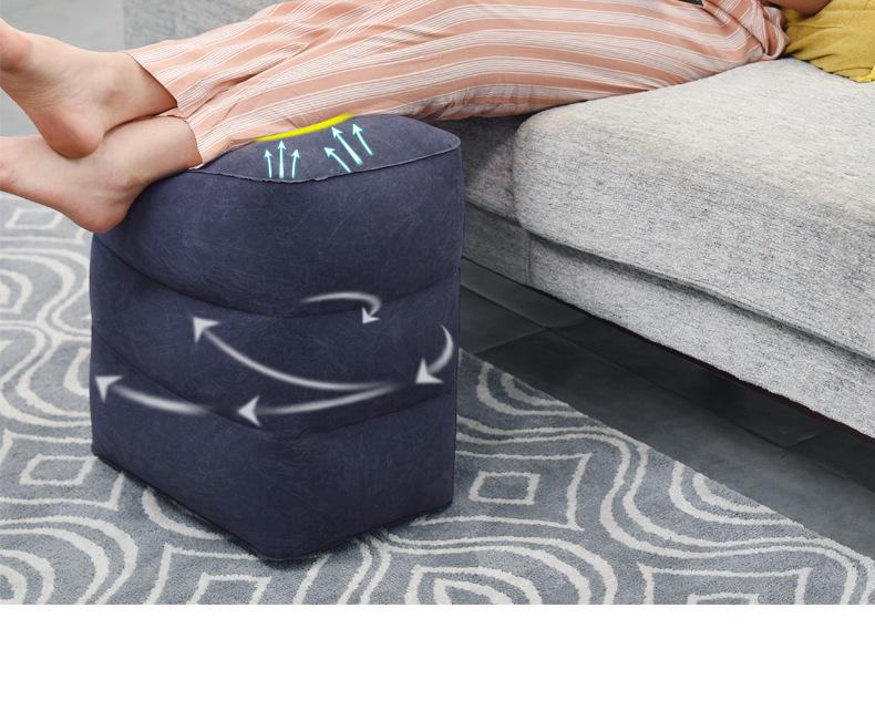 Portable Inflatable Footrest for Travel & Office