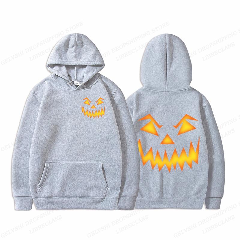 Halloween Hoodie Unisex Fashion Hoodie Pumpkin Graphic Print Hoodies Boy Coats Women Sweats Y2k Clothes Trick Or Treat Tracksuits
