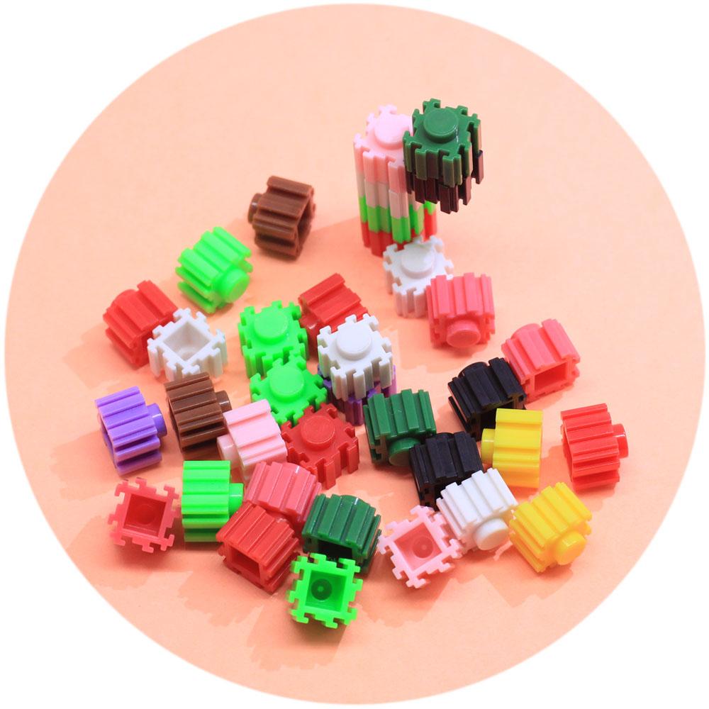Clear Colorful Building Blocks Resin Miniatures Doll House Toys Slime Fillers Jewelry Finding Accessory DIY Ornament