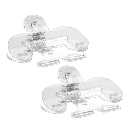 

Прозрачный зажим для книги Пластиковый держатель для страниц книги Зажимы Многофункциональные закладки Аксессуары для чтения 2pcs прозрачный