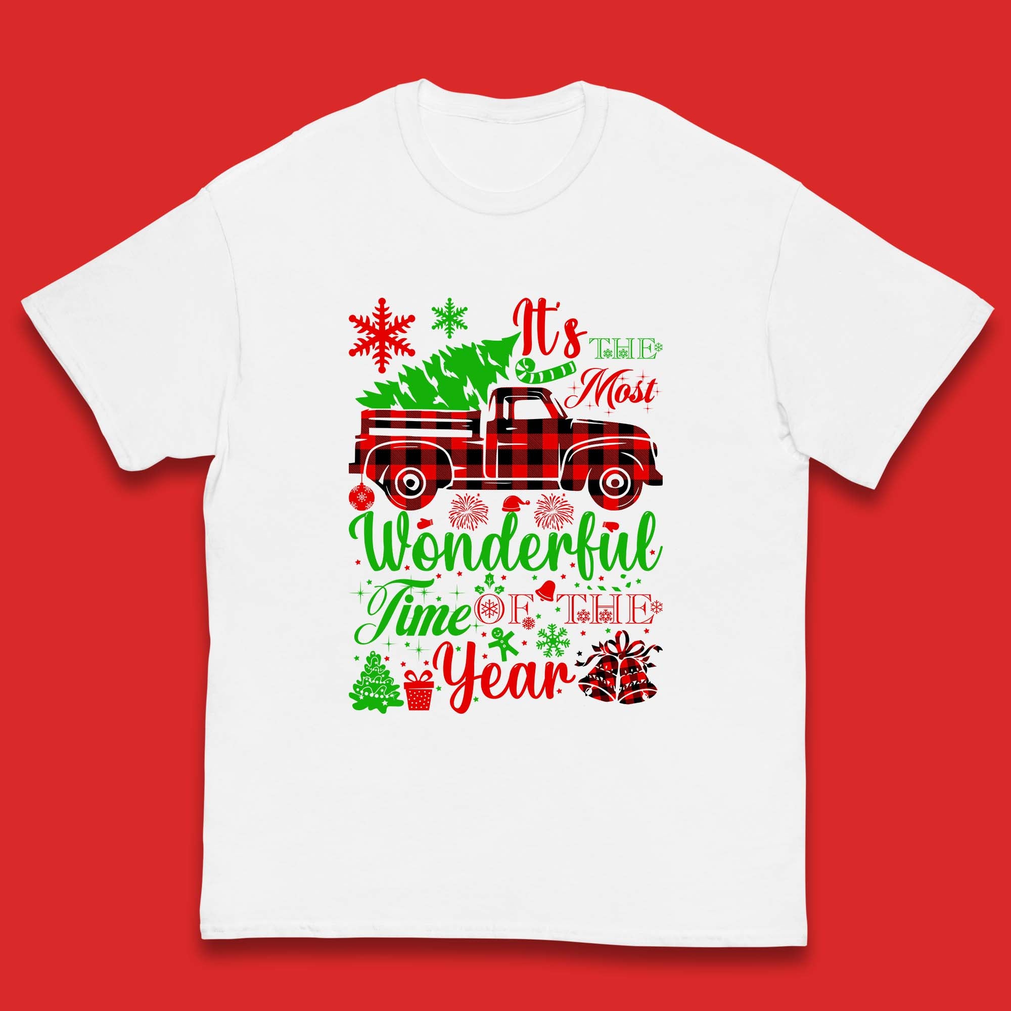 Wonderful Time Of The Year Christmas Kids T-Shirt 110