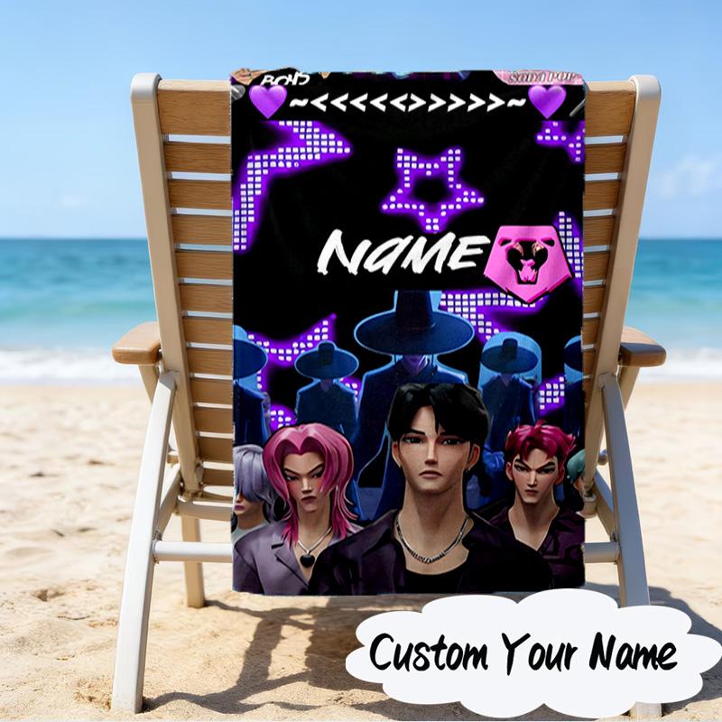 Custom Name K-Pop Idol Dreamscape Microfiber Beach Towel Super Soft & Absorbent for Bath, Beach, Travel  Bath Time Accessory, Fan Gifts