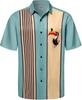 Summer Men's Beach Shirt Printed Hawaiian Short Sleeve Flower Shirt Boys