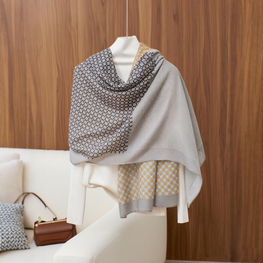 Women S Thin Summer Beach Shawl Fashion Versatile Printed Scarf