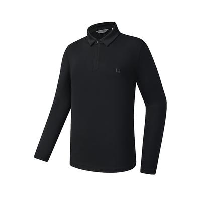 Fila Golf Serie Einfach Mode Trendig Lässig Sport Polohemd Herren Oberteile Tiefschwarz A11M545213FBK