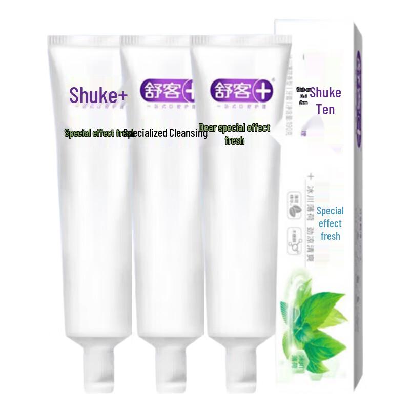 Shuke Fresh Breath Glacier Mint Toothpaste 3-Pack