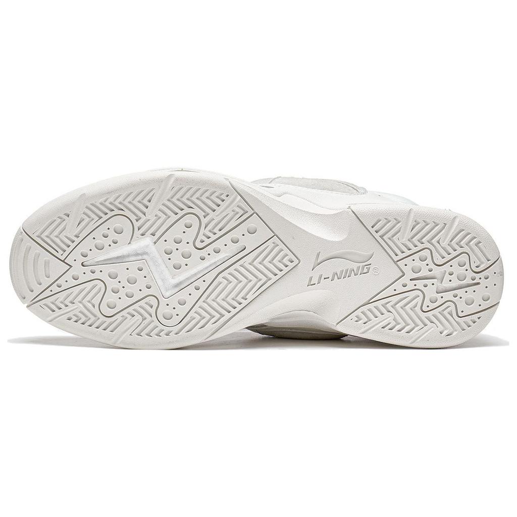 Li Ning Shooting Star Comfortable Shock Absorbing Low Top Casual Shoes Unisex Casual Shoes Standard-White AZGT085-5
