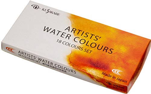 

KUSAKABE Transparent Watercolor Paint, 18 Color Set, 0.2 fl oz (5 ml) (No. 2)