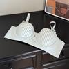 Plus Size Bra Women Ultra Thin Minimizes Large Bust Push Up Non-Sag Sexy Round Cup Fashionable