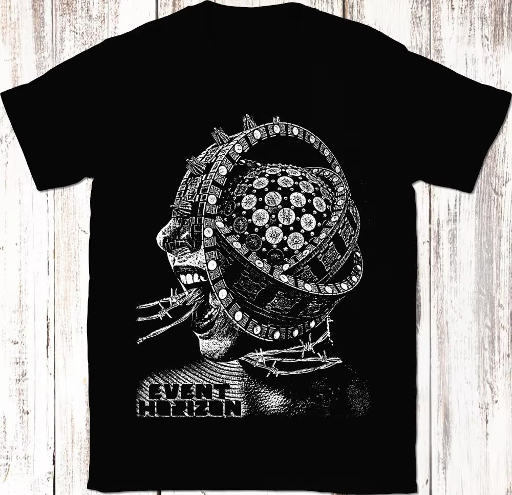 Event Horizon 1997 TShirt Science Fiction Horror Film Movie Tee Short Sleeve Clothing Short Sleeve Shirt Unisex Women AllSeason L