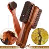 Kit de 5 Peças de Escova para Sapatos de Crina de Cavalo com Brilho, Kit de Polimento para Sapatos, Escova de Limpeza e Cuidado para Sapatos de Couro e Botas, Aplicadores Dauber