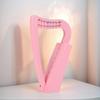 8 Strings Lyre Harp Solid Wood Mini Harp with Tuning Wrench Stringed Instrument for Kids and Adult Beginner