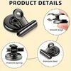 4/16pcs Magnetic Clips Heavy Duty Refrigerator Whiteboard Space-Saving Clip Set for Kitchen Office Photo Displays Holder Decor