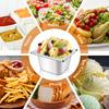 12 Set 1/6 Size Stainless Steel Hotel Pans With Lids 4" Deep Steam Table Pan Food Pan Lid With Handled Catering Food Storage Met
